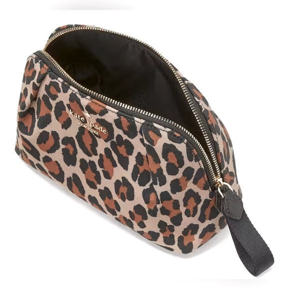 KATE SPADE CHELSEA SPOTTED LEOPARD COSMETIC BAG - Picture 2 of 5